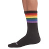 Barcode Berlin Chaussettes noires PRIDE GYM Rainbow
